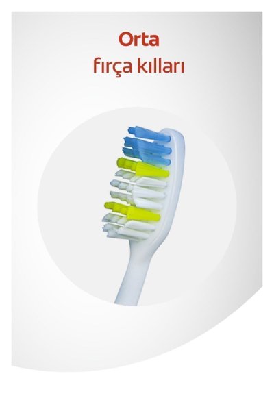 Extra Clean Dil Temizleyicili Arka Dişlere Uzanan Orta Diş Fırçası 1+1