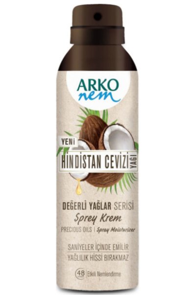 Nem Değerli Yağlar Hindistan Cevizi Sprey Krem 150 ml 6 Adet