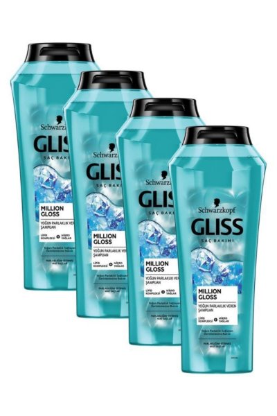 Million Gloss Yoğun Parlaklık Veren Şampuan 400 ml 4'lü