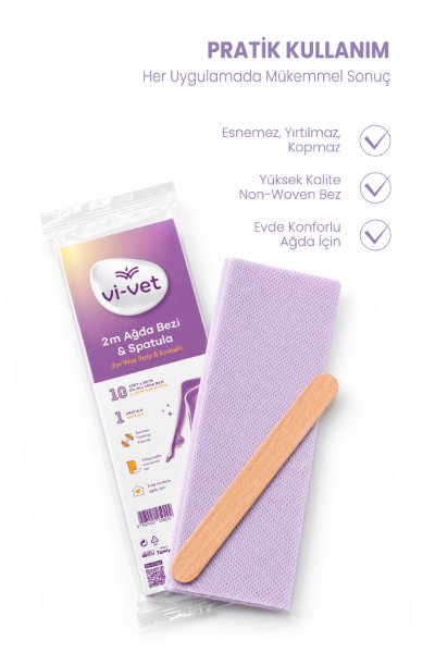 2 m Ağda Bezi ve Spatula