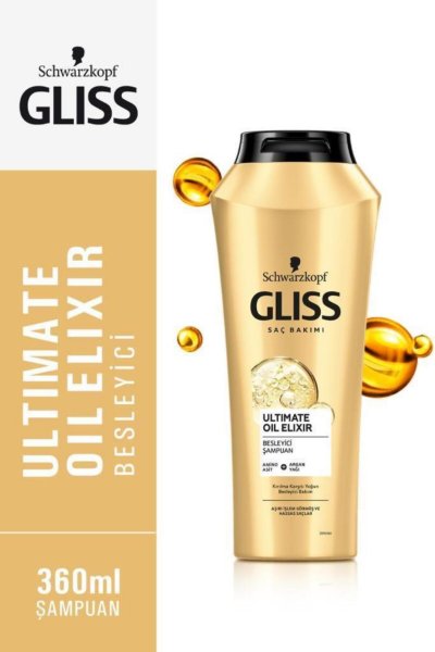 Ultimate Oil Elixir Besleyici Şampuan 360 ml X 4 Adet